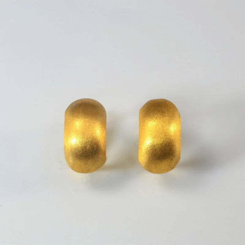 Yellow Gold Huggie Earrings |